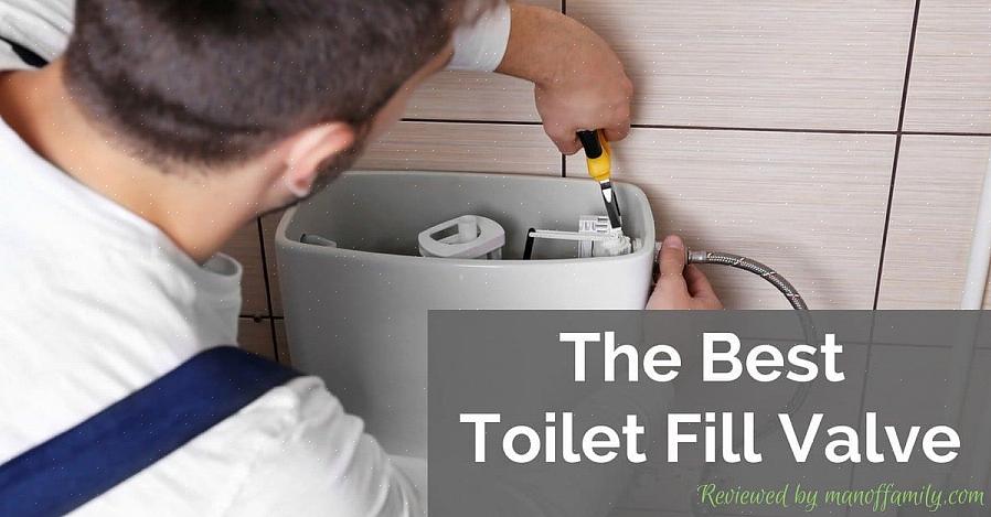 For at fjerne toiletpåfyldningsventilen skal du først frakoble vandforsyningsrøret