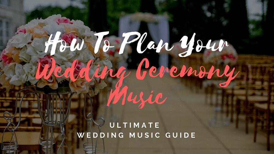 En musikguide til bryllupsreception er et praktisk regneark