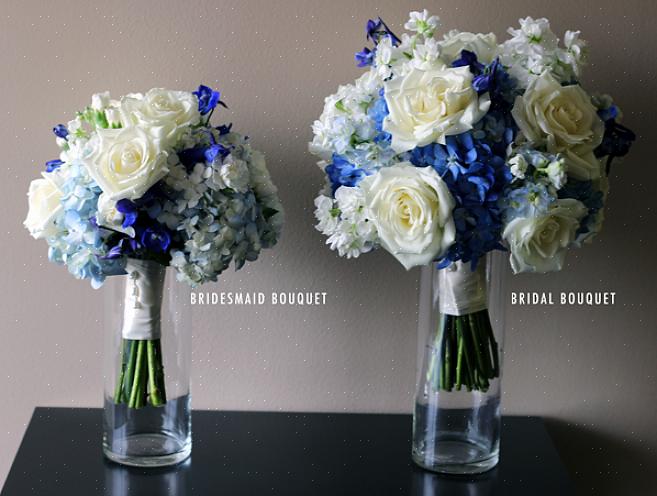 Blå forår bryllupsblomster
