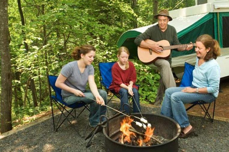 Med planlagte familieaktiviteter kan en campingtur være særlig sjov