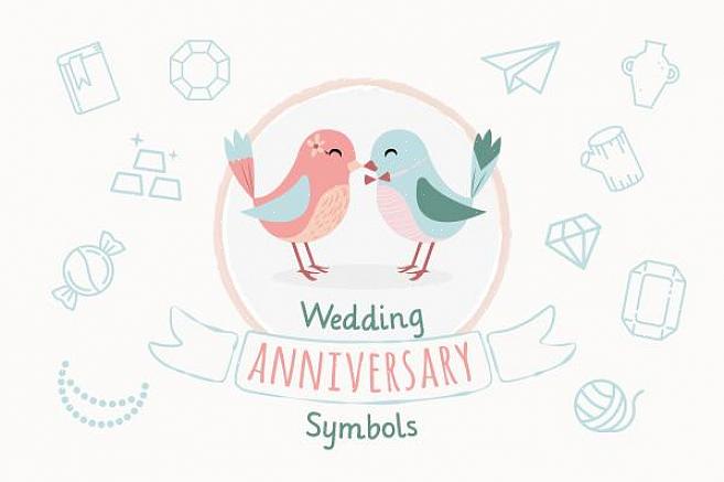 Symboler til første bryllupsdag