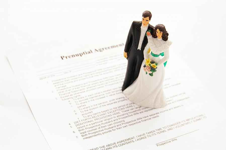 Fordele En ægteskabsaftale om ægteskab indikerer ikke
