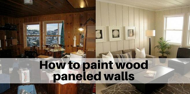 Hvis du beslutter at male over træpanelerne i dit hjem
