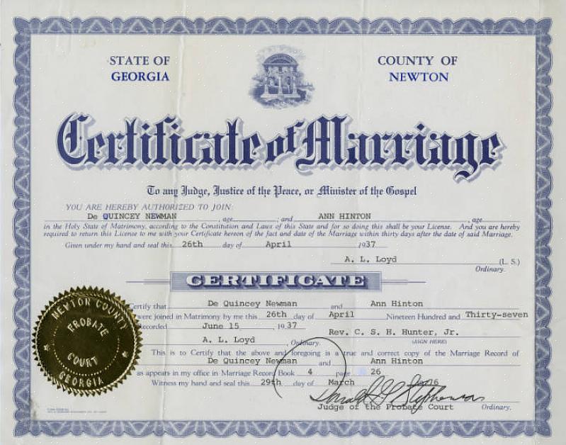 For at blive gift i Georgien skal du ansøge om en ægteskabstilladelse