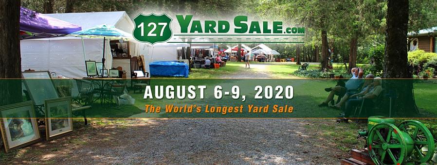 Specifikke sælgeroplysninger skal du besøge det officielle 127 Yard Sale online
