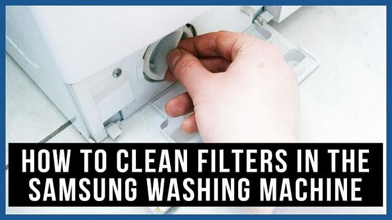 Vaskemiddelfilteret skal rengøres mindst fire gange om året for at holde din maskine i stand til at arbejde