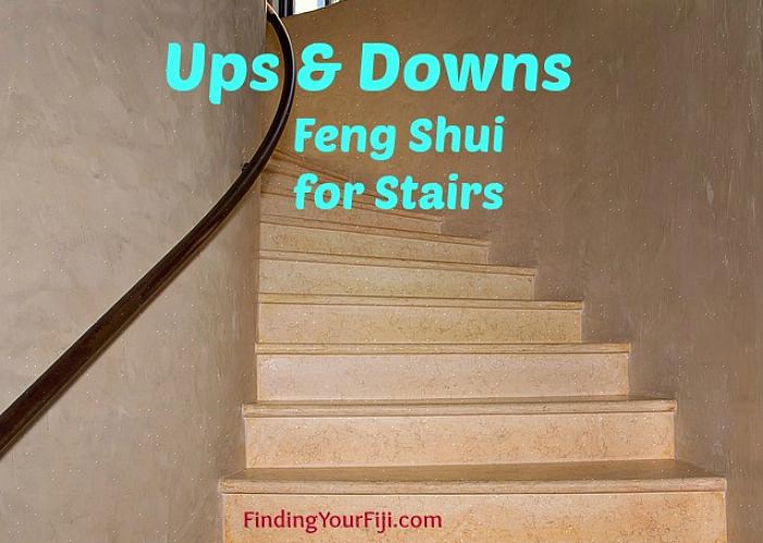 En trappe i midten af dit hjem eller kontor betragtes som det værste feng shui sted for en trappe
