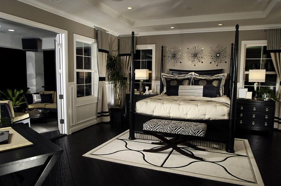 Såsom dette smukke eklektiske soveværelse designet af Anne rue interiors