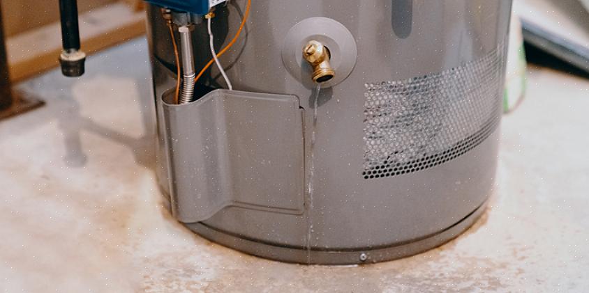 Sluk for gastilførslen ved afspærringsventilen på gasrøret nærmest vandvarmeren
