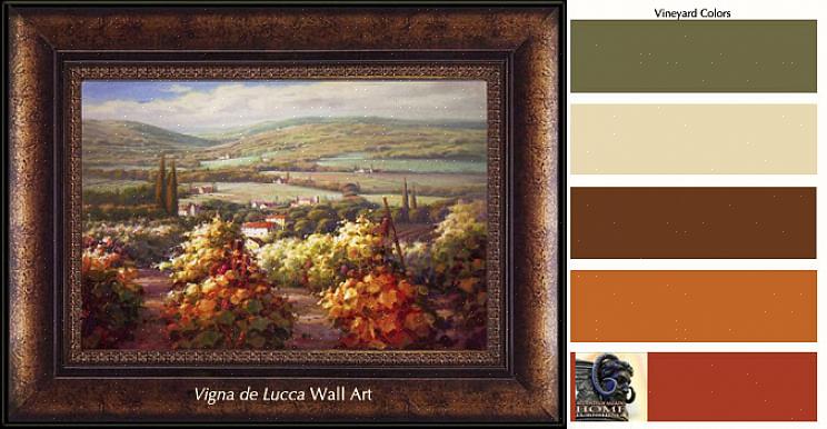 Mest personlige måde at oprette din egen farvepalet i toscansk stil er at starte med et inspirationsstykke