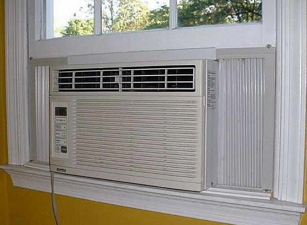 Den mest almindelige type vindues AC-enhed installeres i et vindue