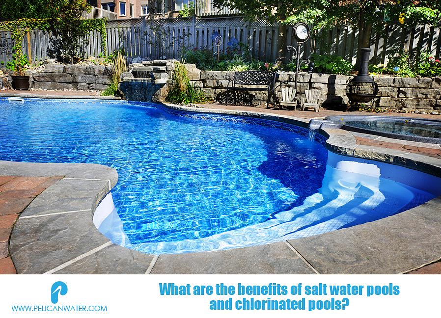 En saltvand eller saltvandspool bruger en saltchlorgenerator til at fremstille klor til din pool