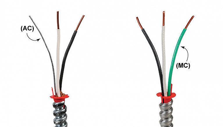 Til de fleste kredsløbsapplikationer er det almindeligt anvendte NM-kabel beskrevet som "to-leder"