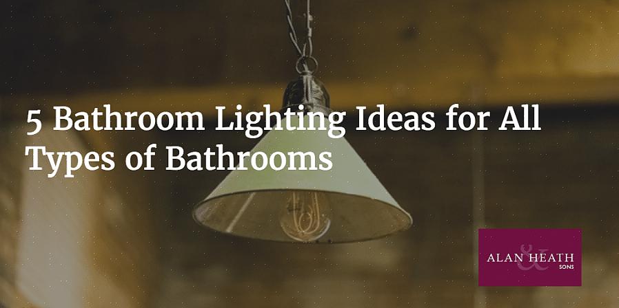 Et badeværelsesloftlampe er et lysarmatur eller en række lysarmaturer placeret i badeværelset loftet